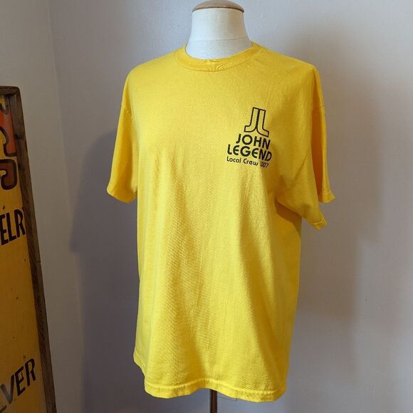 Vintage Y2K John Legend Once Again 2007 Tour Local Crew T-shirt Size L - Picture 2 of 10